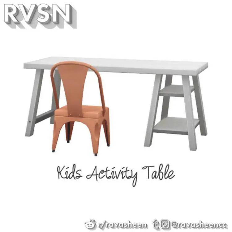 Procraftination Kids Activity Table / Sims 4 CC