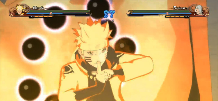 Naruto battle scene video game screenshot