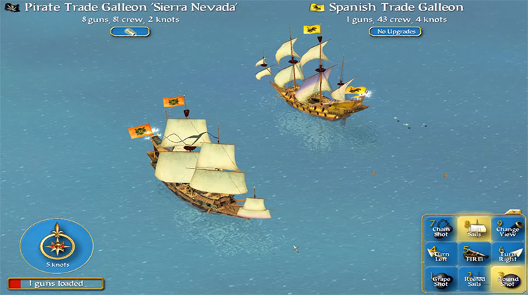 Sid Meier’s Pirates! gameplay screenshot