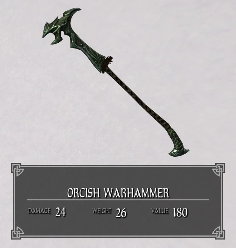 Orcish Warhammer in Skyrim