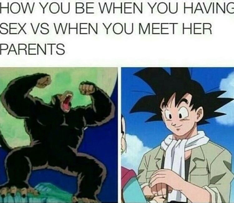 Goku vs giant ape meme