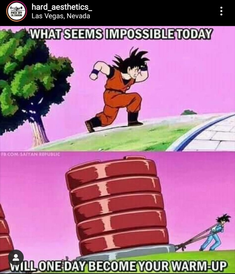 What seems impossible today dbz meme
