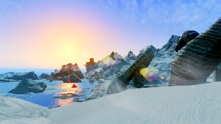 skyrim se snow shader