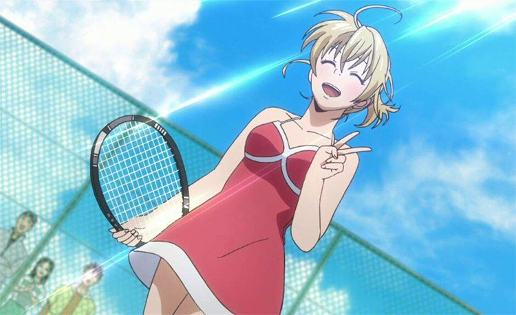 Anime tennis girl