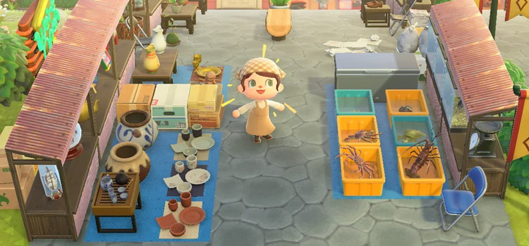 Open marketplace area in Animal Crossing New Horizons