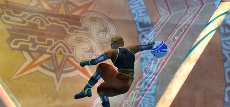 Nimrook as a Blitzball Goalie / FFX HD Screenshot