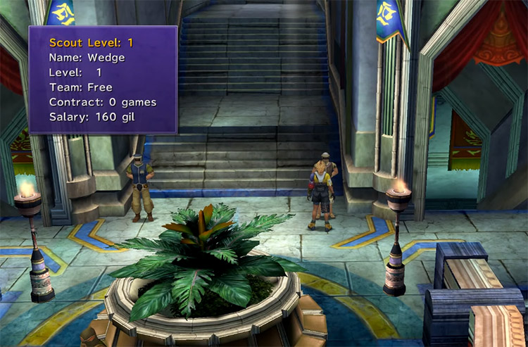 Wedge Recruiting Location for Blitzball in FFX