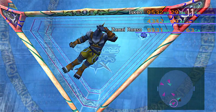 Zamzi Ronso as a Goalie in FFX