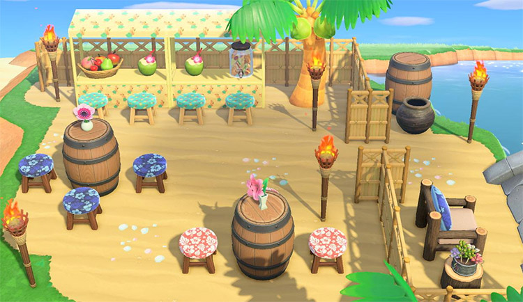 tiki beachfront