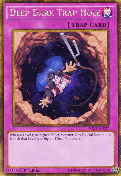 Deep Dark Trap Hole Yu-Gi-Oh Card