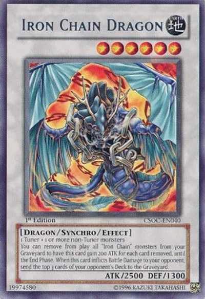 Iron Chain Dragon YGO Card