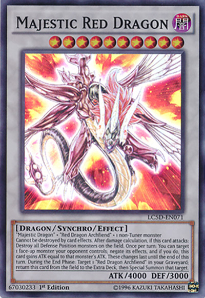 Majestic Red Dragon Yu-Gi-Oh Card