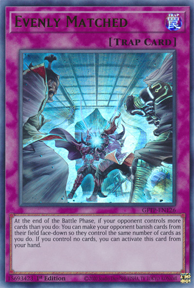 Evenly Matched YGO Card