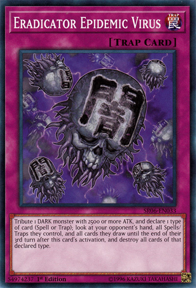 Eradicator Epidemic Virus Yu-Gi-Oh Card