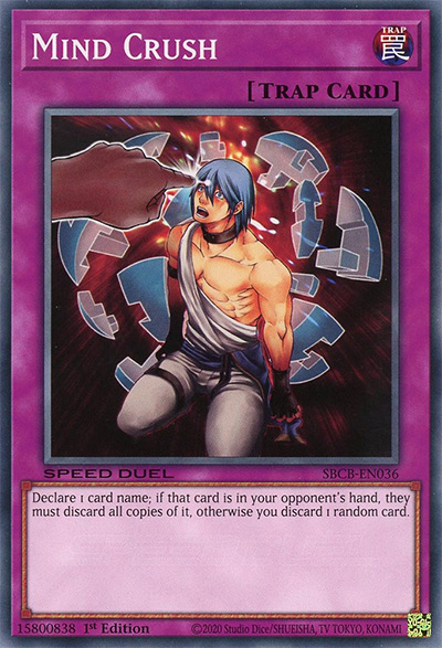 Mind Crush YGO Card