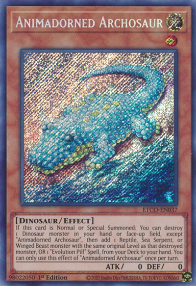Animadorned Archosaur YGO Card