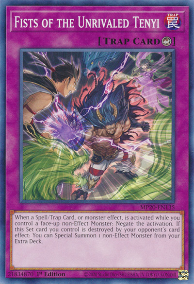 Fists Of The Unrivalled Tenyi YGO Card