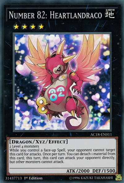 Number 82: Heartlandraco YGO Card