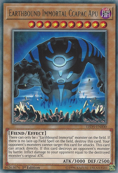 Earthbound Immortal Ccapac Apu YGO Card