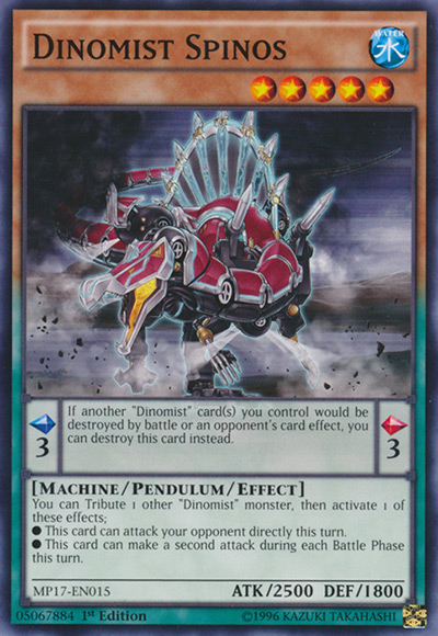 Dinomist Spinos Yu-Gi-Oh Card