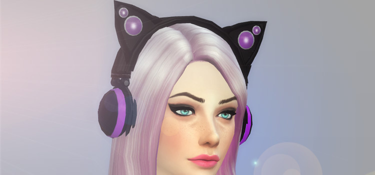 Cat Ear Headphones CC in The Sims 4