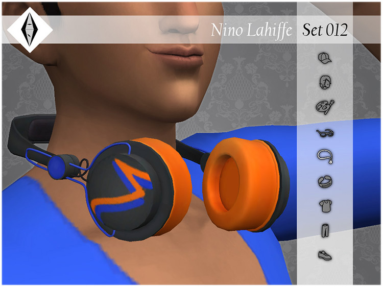 Necklace Headphones for Sims 4