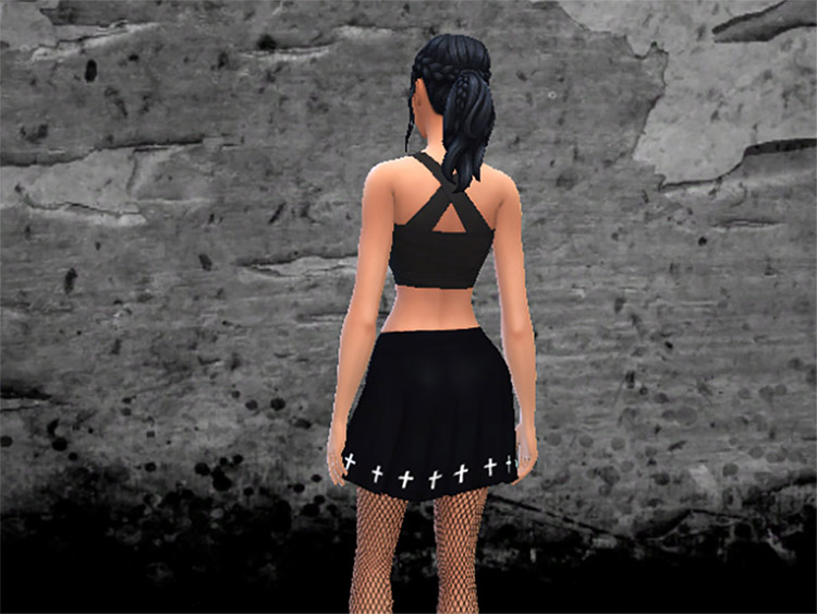 Pleated Skirt with Gothic Style / TS4 CC