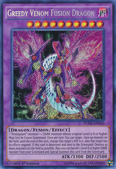 Greedy Venom Fusion Dragon YGO Card