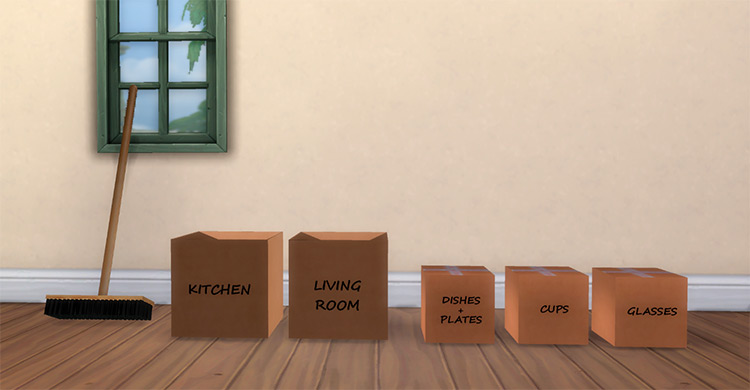 Sims 4 Boxes CC  Moving Boxes  Shoe Boxes   More   FandomSpot - 50