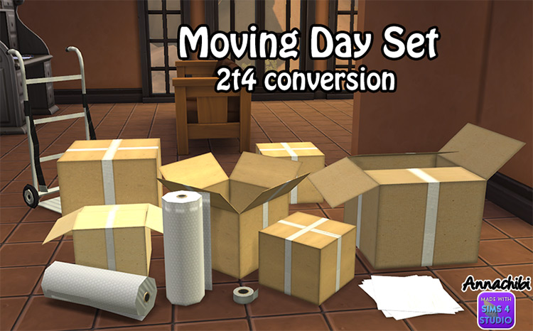 Sims 4 Boxes CC  Moving Boxes  Shoe Boxes   More   FandomSpot - 75