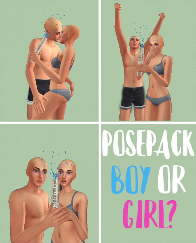 Boy or Girl? Posepack TS4 CC