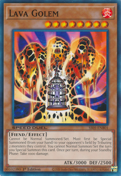 Lava Golem Yu-Gi-Oh Card
