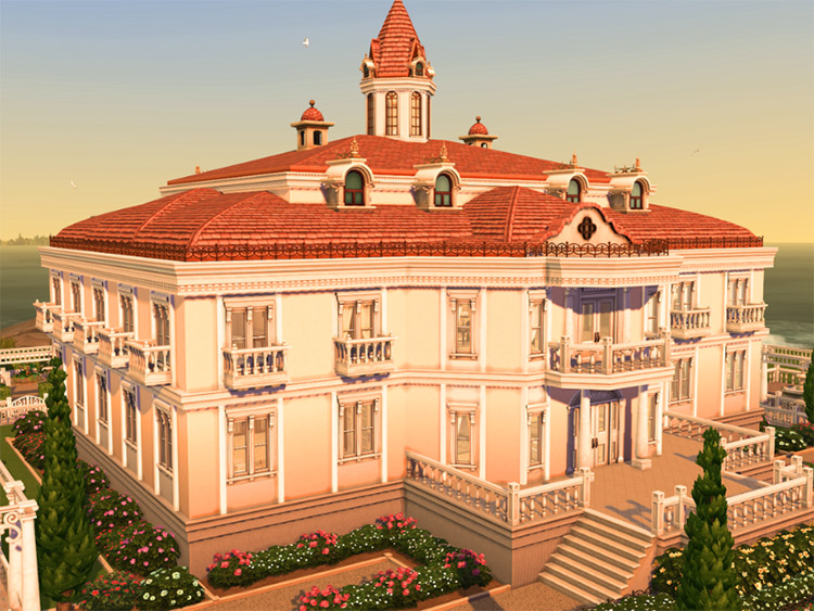 Baroque Castle for Sims 4