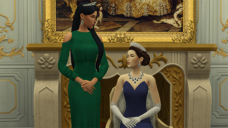 The Crown-inspired Pose Pack TS4 CC