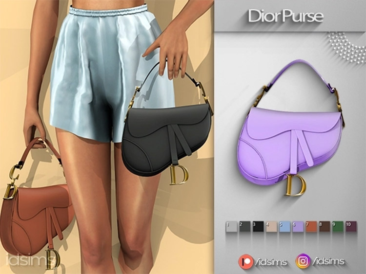 Dior Purse CC for The Sims 4