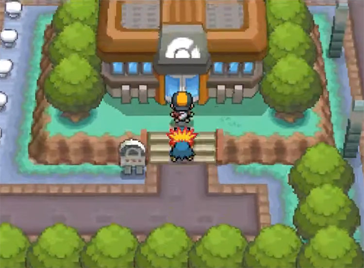Pewter City Gym Exterior in Pokemon HeartGold