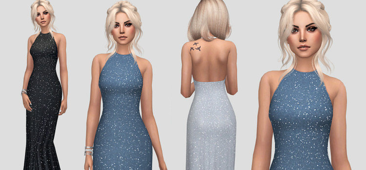 Long 'Kate' Dress CC for The Sims 4