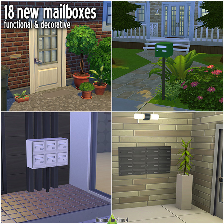 Custom Mailboxes For The Sims 4  Free CC   Mods   FandomSpot - 7