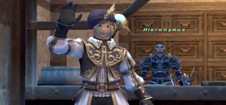 Waving bard character in Final Fantasy XI