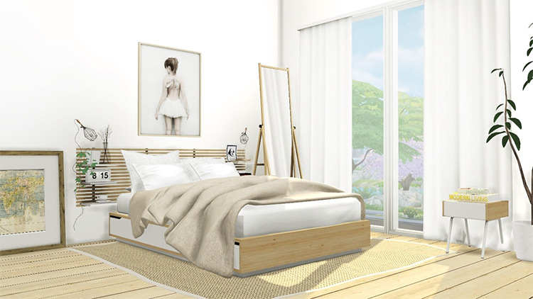 IKEA Mandal Bedroom Set / Sims 4 CC