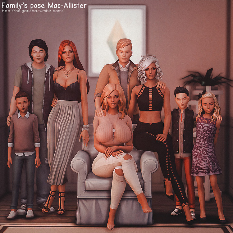 mod photo de famille sims 4