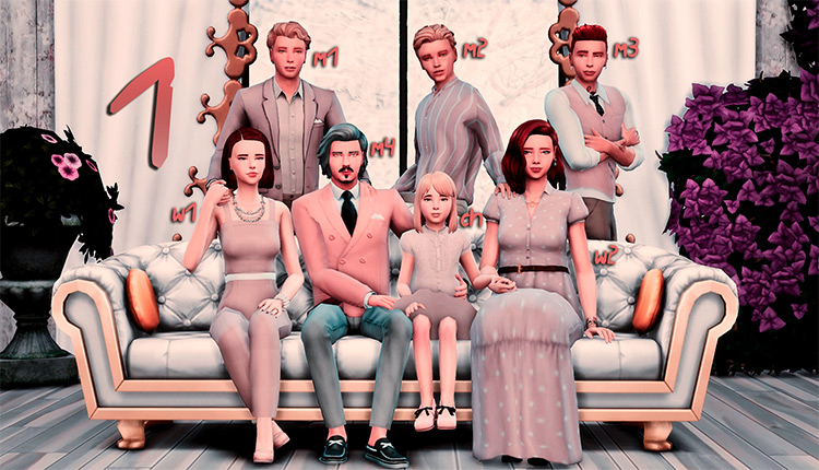 sims 4 family poses mod