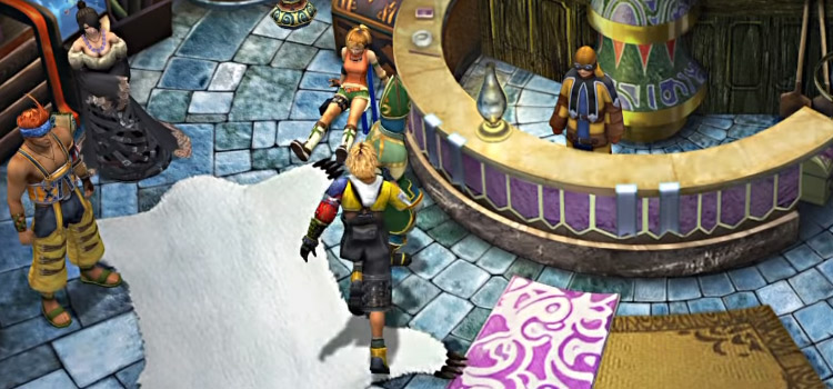 FFX HD Tidus in Macalania Item Shop