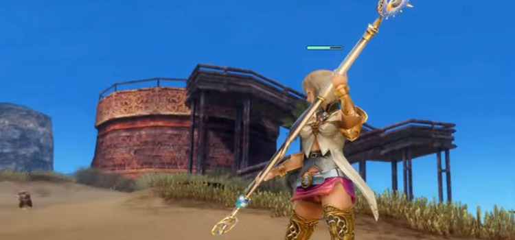 Ashe Magical Staff Pose in FF12 The Zodiac Age