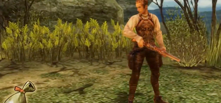 Balthier Machinist Battle Pose in FF12 The Zodiac Age