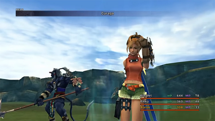 Cura/Curaga spell in Final Fantasy X