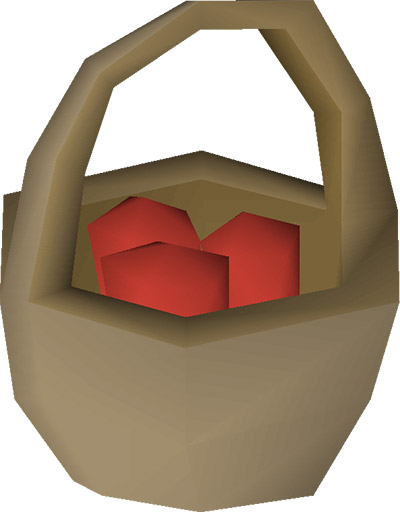 Basket of Strawberries OSRS Render