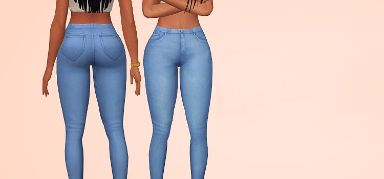 The Sims Resource - Pants Denim Jeggings