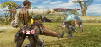 Balthier Machinist Shooting Gun in Final Fantasy XII TZA