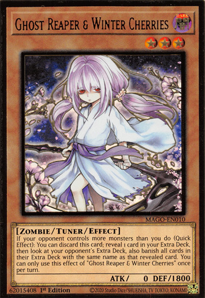 Ghost Reaper and Winter Cherries Yu-Gi-Oh Card